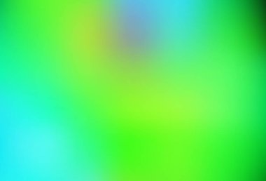 Açık mavi, yeşil vektör soyut parlak şablonu bulanıklaştırdı. Renkli soyut çizimler ve gradyan. İşiniz için en iyi bulanık tasarım..