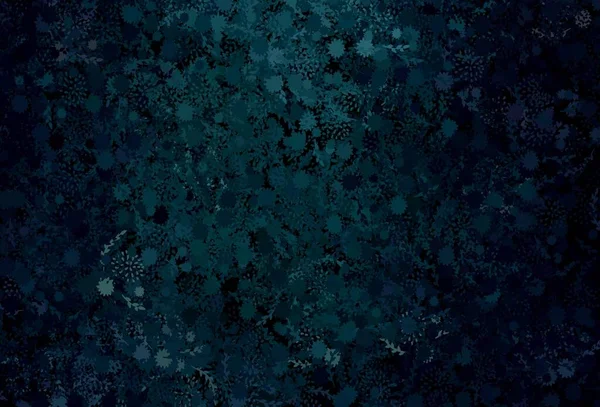 Темно Зелений Векторний Візерунок Випадковими Формами Сучасна Абстрактна Ілюстрація Різнокольоровими — стоковий вектор