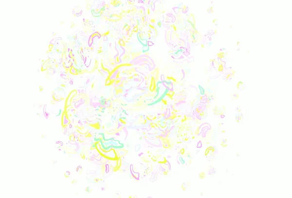Світлий Багатобарвний Векторний Шаблон Хаотичними Формами Ілюстрація Барвистими Градієнтними Формами — стоковий вектор