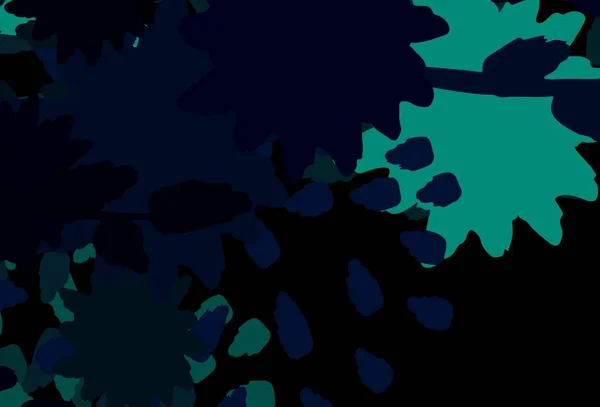 Modèle Vectoriel Bleu Foncé Jaune Avec Des Formes Chaotiques Illustration — Image vectorielle
