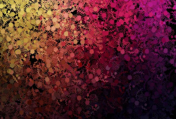 Темно Рожевий Жовтий Векторний Візерунок Випадковими Формами Декоративний Дизайн Абстрактному — стоковий вектор