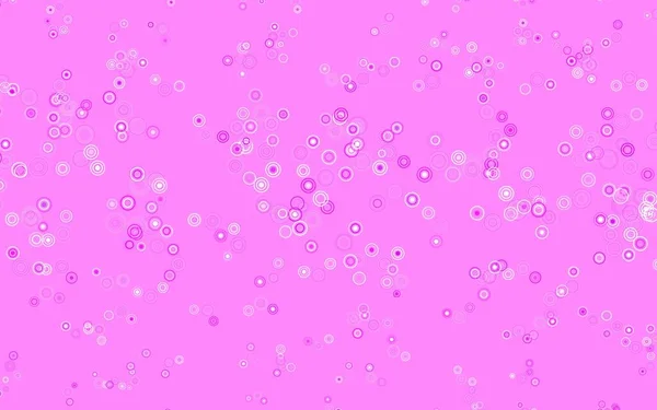 Светло Фиолетовый Векторный Фон Пятнами Красивая Цветная Иллюстрация Размытыми Кругами — стоковый вектор