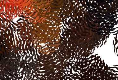 Eğri çizgileri olan koyu kırmızı vektör şablonu. Basit eğri biçiminde parlak renkli bir illüstrasyon. İş tasarımınız için şablon.