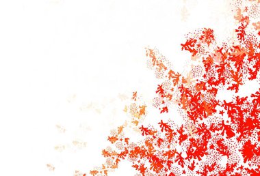 Açık kırmızı, rastgele şekilli sarı vektör deseni. Modern tarzda değişen renkli kaotik formlar. Web siteniz için basit tasarım.