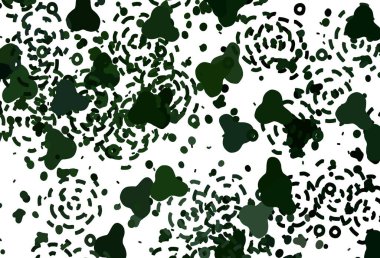 Rastgele şekilli açık yeşil vektör deseni. Soyut tarzda rengarenk gradyan şekilleri olan bir resim. Kartvizitiniz için modern tasarım.