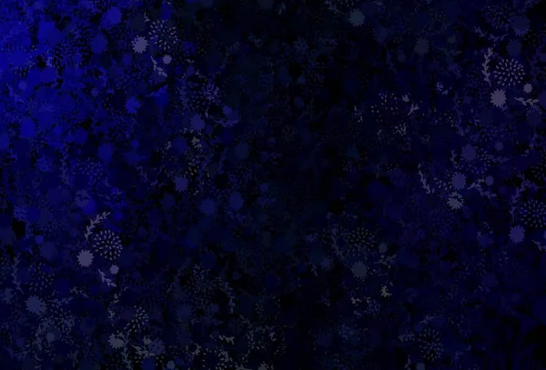 Plantilla Vectorial Azul Oscuro Con Formas Caóticas Ilustración Colorida Simple — Vector de stock