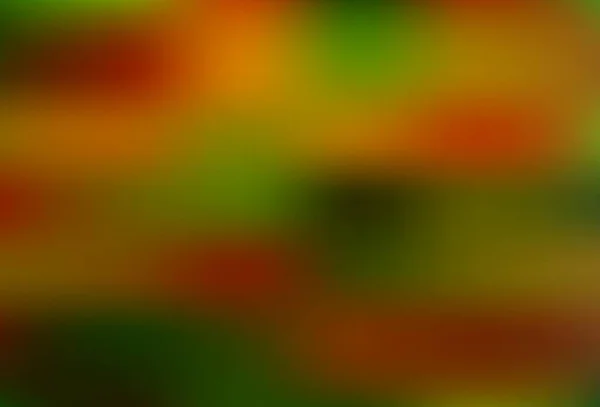 Dunkelgrüner Gelber Vektor Verschwimmt Helles Muster Abstrakte Farbenfrohe Illustration Mit — Stockvektor