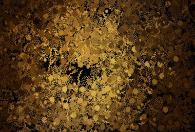 Kaotik şekilli koyu sarı vektör şablonu. Modern tarzda değişen renkli kaotik formlar. Duvar kağıtları için zarif tasarım.