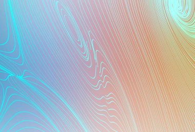 Açık mavi, kıvrımlı sarı vektör dokusu. Basit eğri biçiminde parlak renkli bir illüstrasyon. İşiniz için en iyi tasarım.