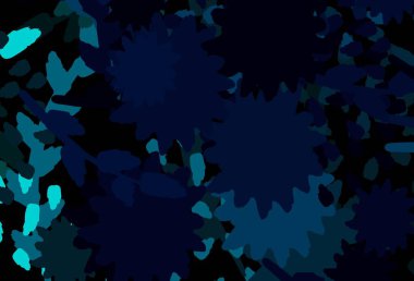 Açık mavi, soyut şekilli kırmızı vektör arkaplan. Soyut gradyan şekilli basit renkli çizimler. Web siteniz için basit tasarım.