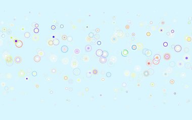 Kabarcıklı hafif çok renkli vektör arkaplanı. Bulanık yağmur damlaları olan soyut bir çizim. Poster ve web siteleri için tasarım.