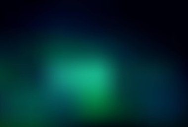 Koyu mavi, yeşil vektör parlak soyut düzen. Gradyan ile modern soyut çizim. Marka kitabınız için yeni biçim tasarımı.