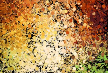 Koyu yeşil, soyut şekilli kırmızı vektör arkaplan. Renkli rastgele şekillerle modern soyut illüstrasyon. Duvar kağıtları için zarif tasarım.