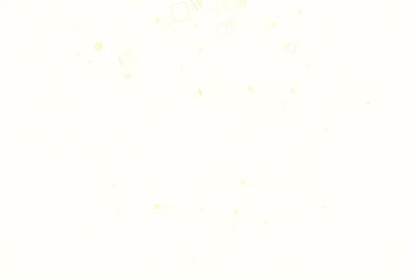 Светло Оранжевый Векторный Шаблон Кристаллами Кругами Квадратами Декоративный Дизайн Абстрактном — стоковый вектор
