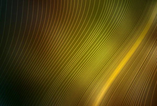 Verde Escuro Vetor Amarelo Fundo Abstrato Colorido Ilustração Abstrata Moderna — Vetor de Stock