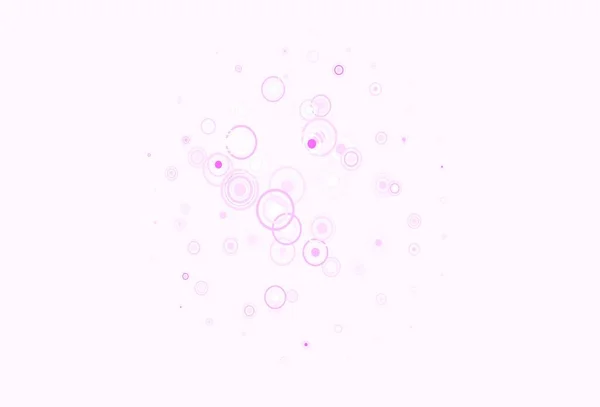 Licht Paars Roze Vector Achtergrond Met Stippen Lijnen Cirkels Lijnen — Stockvector