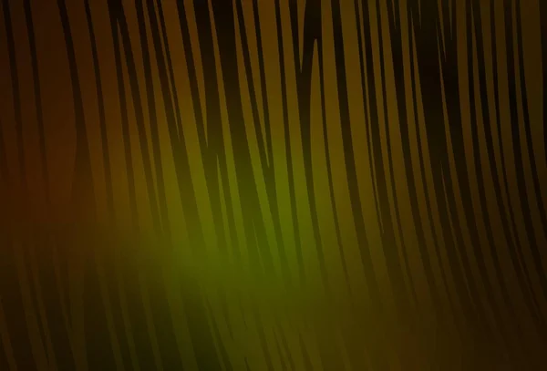 Dunkelgrüne Gelbe Vektortextur Mit Geschwungenen Linien Moderne Gradient Abstrakte Illustration — Stockvektor