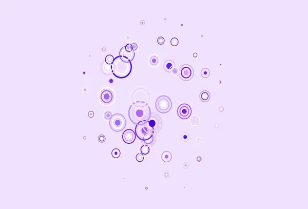 Modèle Vectoriel Violet Clair Rose Avec Des Cercles Des Lignes — Image vectorielle