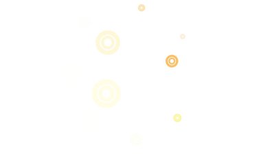 Açık Kırmızı, daireli sarı vektör şablonu. Doğa tarzında renkli baloncuklu soyut illüstrasyon. Duvar kağıtlarının dokusu için desen.