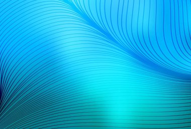 Wry çizgileri ile hafif BLUE vektör düzeni. Çağdaş gradyan soyut çizgileri olan çizimler. Fikirlerin için bir örnek..