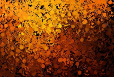 Soyut şekilli koyu turuncu vektör dokusu. Rastgele şekillerle soyut tarzda dekoratif tasarım. İşiniz için en iyi akıllı tasarım.