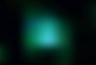 Koyu yeşil vektör, bulanık arkaplan. Gradyan tasarımlı, soyut, ışıltılı çizimler. Tasarımlar için arka plan.