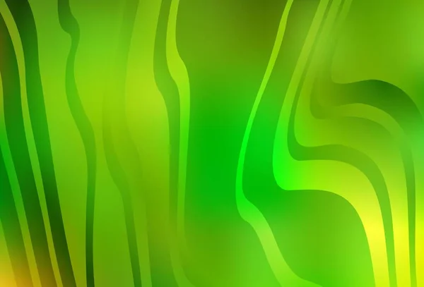Verde Claro Textura Vetorial Amarela Com Linhas Iradas Ilustração Criativa — Vetor de Stock
