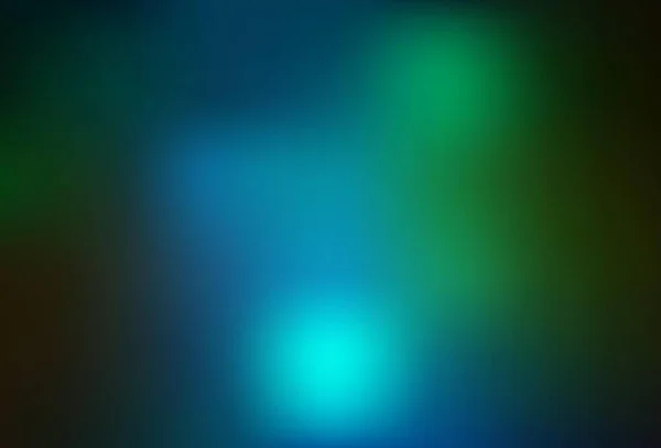 Ciemnoniebieski Zielony Wektor Zamazany Szablon Świecąca Kolorowa Ilustracja Inteligentnym Stylu — Wektor stockowy