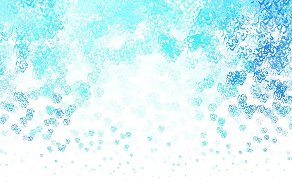 Bükülmüş çizgileri olan hafif BLUE vektör arkaplanı. Alnında çizgiler olan soyut bir çizim. Marka kitabı için şık bir desen.