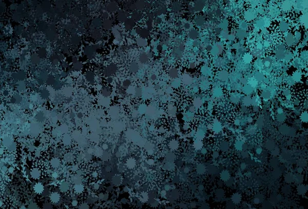 Темно Синій Зелений Векторний Шаблон Хаотичними Формами Сучасна Абстрактна Ілюстрація — стоковий вектор
