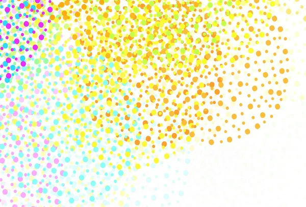 Ljus Flerfärgad Vektor Layout Med Cirkelformer Glitter Abstrakt Illustration Med — Stock vektor