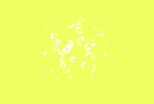 Світло Зелений Жовтий Векторний Фон Веселковими Символами Кольоровий Дизайн Абстрактному — стоковий вектор