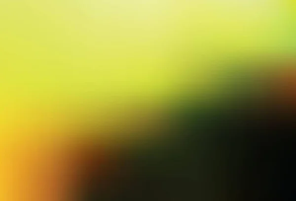 Světle Zelená Žlutý Vektor Barevné Rozmazané Pozadí Elegantní Jasná Ilustrace — Stockový vektor