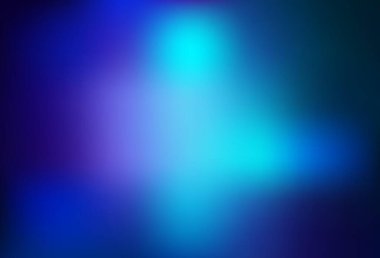 Koyu mavi vektör arkaplanı bulanıklaştırdı. Gradyan tasarımlı, soyut, ışıltılı çizimler. Bir cep telefonu için arka plan.