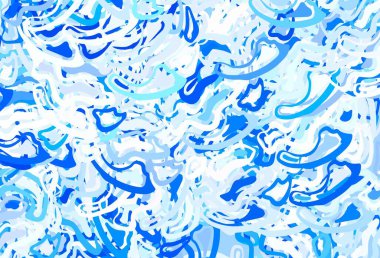 Rastgele biçimli açık mavi vektör deseni. Soyut tarzda rengarenk gradyan şekilleri olan bir resim. Kartvizitiniz için modern tasarım.