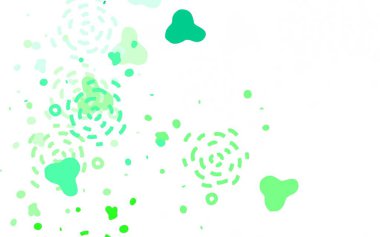 Soyut şekilli açık yeşil vektör arkaplanı. Soyut gradyan şekilli basit renkli çizimler. Kartvizitiniz için modern tasarım.