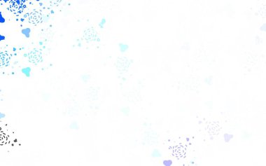 Soyut biçimlerde hafif BLUE vektör dokusu. Renkli rastgele şekillerle modern soyut illüstrasyon. Web siteniz için basit tasarım.