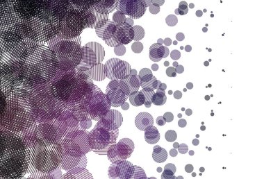 Açık Mor, daireli pembe vektör şablonu. Bulanık yağmur damlaları olan soyut bir çizim. Duvar kağıtlarının dokusu için desen.