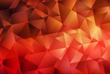 Açık kırmızı vektör soyut çokgen arkaplan. Yarım ton şeklinde, üçgenli yaratıcı illüstrasyon. Web siteniz için çokgen tasarım.