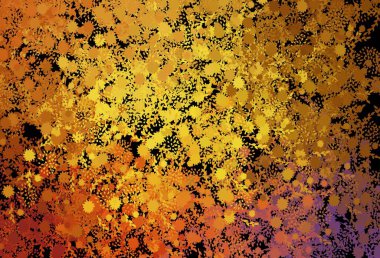 Koyu pembe, kaotik şekilli sarı vektör şablonu. Soyut gradyan şekilli basit renkli çizimler. Web siteniz için basit tasarım.