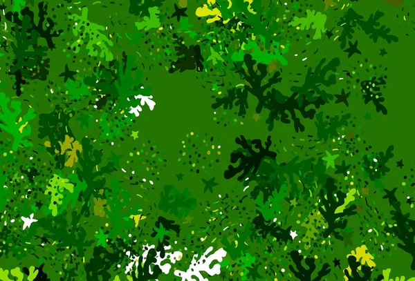 Светло Зеленый Желтый Векторный Отскок Мемфисом Декоративный Дизайн Абстрактном Стиле — стоковый вектор