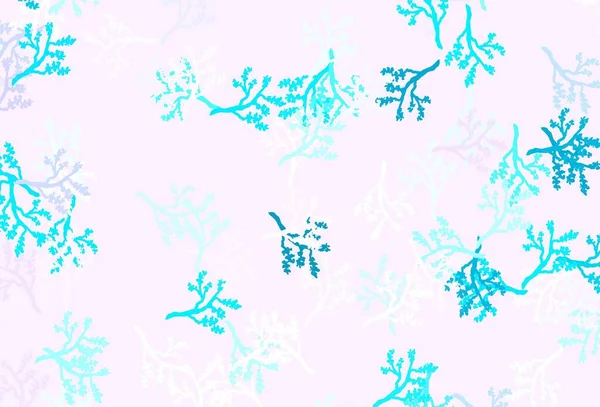 Leichtes Multicolor Vektor Elegantes Muster Mit Sakura Kreative Illustration Unscharfem — Stockvektor