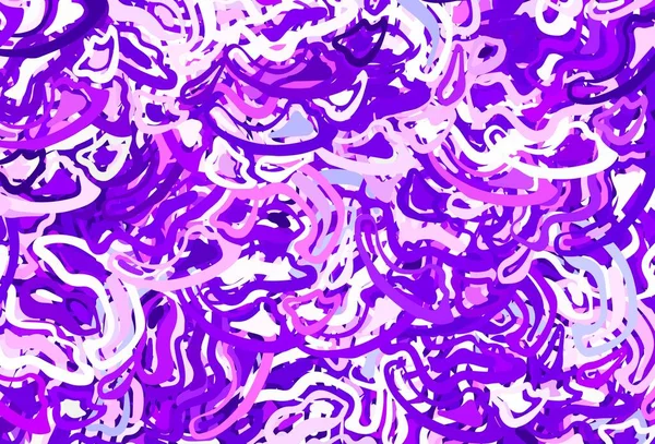 Modèle Vectoriel Violet Clair Avec Des Formes Chaotiques Illustration Abstraite — Image vectorielle