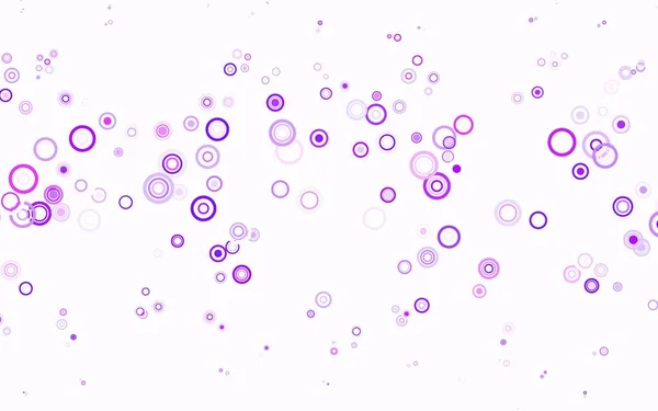 Roxo Claro Padrão Vetor Rosa Com Esferas Glitter Ilustração Abstrata — Vetor de Stock