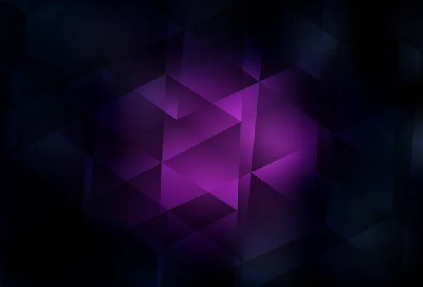 Dunkelrosa Vektor Low Poly Hintergrund Polygonale Abstrakte Illustration Mit Farbverlauf — Stockvektor