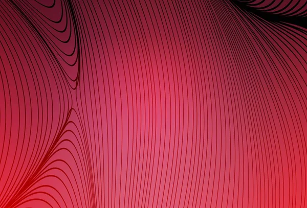 Конструкция Вектора Светло Розового Цвета Изогнутыми Линиями Образец Красочными Линиями — стоковый вектор