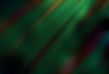 Koyu yeşil, sarı vektör soyut parlak şablon. Gradyan tasarımlı, soyut, ışıltılı çizimler. Web siteniz için bulanık tasarım.