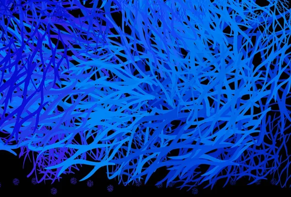 Світло Blue Векторне Компонування Вигнутими Лініями Блискуча Ілюстрація Яка Складається — стоковий вектор
