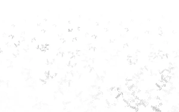 Motif Abstrait Vectoriel Gris Clair Avec Feuilles Branches Illustration Colorée — Image vectorielle