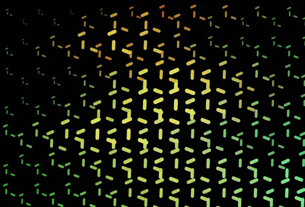 Dunkelgrüne Gelbe Vektortextur Mit Farbigen Linien Moderne Geometrische Abstrakte Illustration — Stockvektor